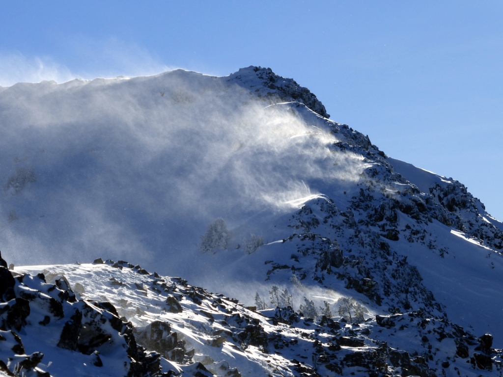 Wind transported snow - Hyalite 1/21/15 Wind transported snow - Hyalite 1/21/15